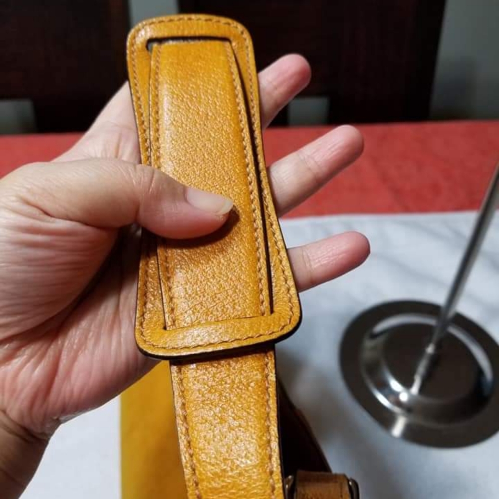 Gucci Mustard Suede and Leather Hasler Horsebit Sh - Picture 8 of 16